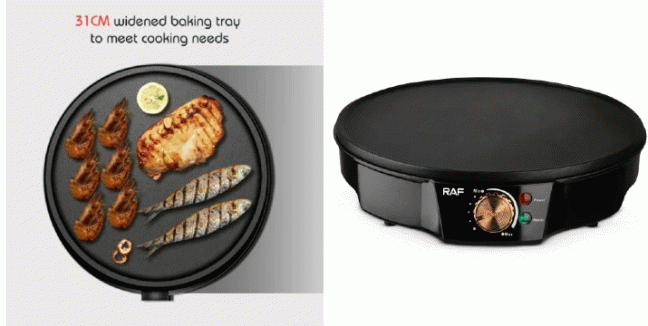 24,90€ για μια Κρεπιέρα Μαζί Με Σπάτουλα 1200W 31cm RAF, με παραλαβή ή δυνατότητα πανελλαδικής αποστολής στο χώρο σας από το “Idea Hellas” στη Νέα Ιωνία.