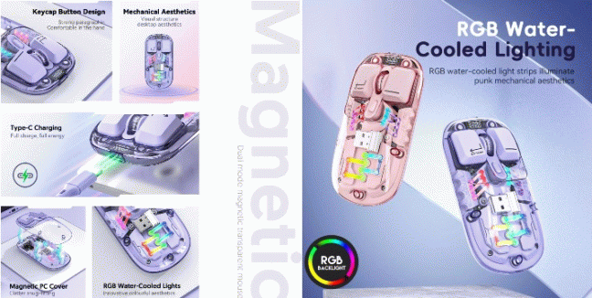 14,90€ για ένα Ασύρματο Ποντίκι RGB Dual Mode Transparent Bluetooth με επαναφορτιζόμενη μπαταρία και διάφανο design, με παραλαβή από την Idea Hellas και δυνατότητα πανελλαδικής αποστολής στο χώρo σας.
