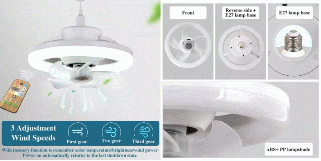 17,90€ για ένα LED Φωτιστικό Οροφής 60W με Ανεμιστήρα 360° Dimmable & Τηλεχειριστήριο, με παραλαβή από την Idea Hellas και δυνατότητα πανελλαδικής αποστολής στο χώρo σας.Κωδ:.230.21279X